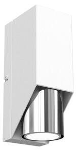 Nástenné svietidlo WALL 1xGU10/8W/230V biela/lesklý chróm