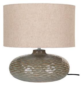 Khaki keramická stolová lampa s textilným tienidlom (výška 44 cm) Oldham – House Nordic
