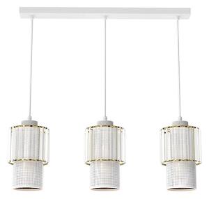 Luster na lanku BLANCO 3xE27/60W/230V biela