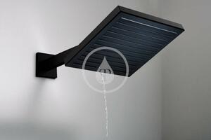 Hansgrohe - Hlavová sprcha, 26x26 cm, EcoSmart+, matná čierna