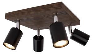 Spot-Light DO2910456 - Stropné bodové svietidlo MANARA 4xGU10/5W/230V borovica