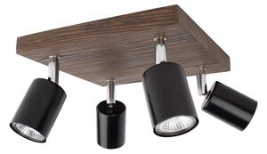 Spot-Light DO2910456 - Stropné bodové svietidlo MANARA 4xGU10/5W/230V borovica