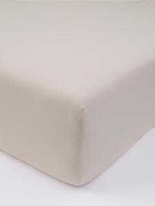 Jersey prostěradlo do postýlky s elastanem 70 × 140 cm – přírodní