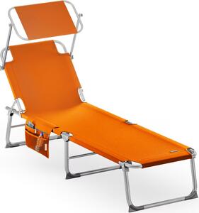 Záhradné lehátko Ibiza - oranžové