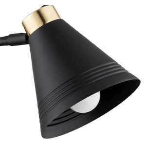 Argon 8009 - Nástenná lampa AVALONE 1xE27/15W/230V 57 cm čierna/zlatá