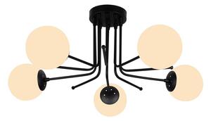 Čierne stropné svietidlo Squid Lighting Star, výška 34 cm