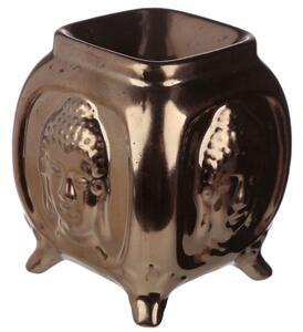 Eden Aromalampa keramická s reliéfom Budha - metalická