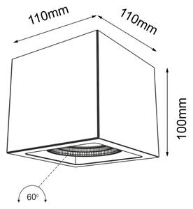 Shilo 1135 - Bodové svietidlo AWA 1xGU10/15W/230V čierna