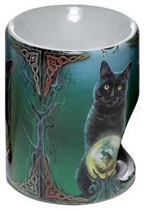 Keramická aromalampa Magická Mačka - design Lisa Parker