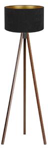 Brilagi - Stojacia lampa VELVET 1xE27/60W/230V wenge/čierna