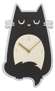 Čierne hodiny mačka
