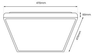 LED Stropné svietidlo FABIO LED/35W/230V čierna