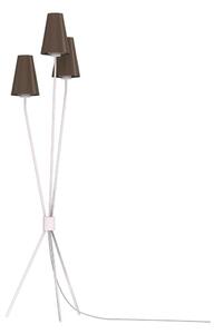 Stojacia lampa TREFOT 3xE14/15W/230V hnedá/krémová