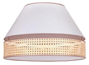 Duolla - Stropné svietidlo AVIGNON 1xE27/15W/230V pr. 50 cm biela/ratan