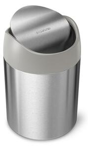 Odpadkový kôš voľne stojací Simplehuman Mini bin 1,5 l kartáčovaná nerez oceľ mat SHCW2084