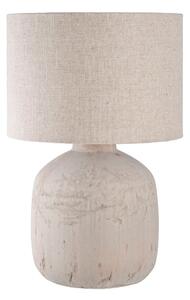 Krémová stolová lampa s textilným tienidlom (výška 46,5 cm) Bilby – House Nordic
