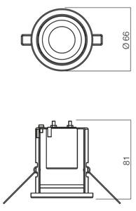 Redo 70215 - Podhľadové svietidlo FR 1xE14/30W/230V matný chróm