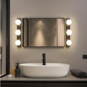 BRILAGI - SADA 2x LED kúpeľňové nástenné svietidlo HOLLYWOOD 3xLED/3W/230V 39 cm IP44 čierna