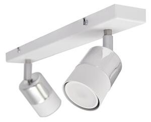 LED Bodové svietidlo TUBSSON 2xGU10/4,8W/230V biela/lesklý chróm