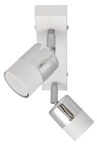 LED Bodové svietidlo TUBSSON 2xGU10/4,8W/230V biela/lesklý chróm