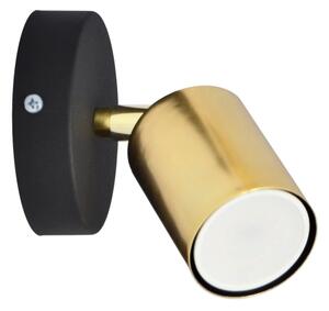 LED Nástenné bodové svietidlo TUNE 1xGU10/4,8W/230V zlatá/čierna