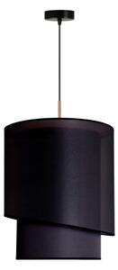 Duolla - Luster na lanku PARIS 1xE27/15W/230V pr. 40 cm čierna/zlatá