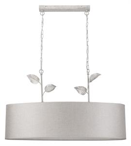 Luster na reťazi NOEMI 2xE27/60W/230V strieborná/biela patina