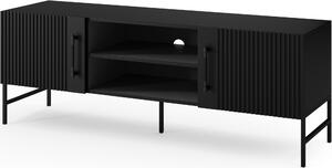 RTV stolík RAFTT 152x55 cm, čierny