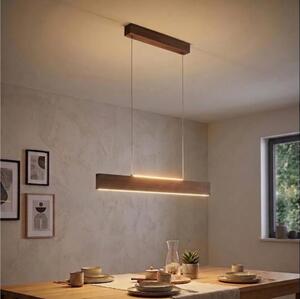 Eglo 39346 - LED závesný luster CLIMENE LED/17W/230V + LED/4,2W orech