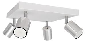 LED Bodové svietidlo TUNE 4xGU10/4,8W/230V matný chróm/biela