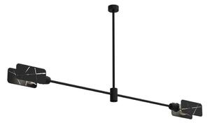Luster na tyči ASTRA 2xE27/60W/230V čierna