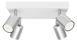 LED Bodové svietidlo TUNE 4xGU10/4,8W/230V matný chróm/biela