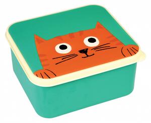 Krabička na jedlo s kreslenou mačkou
