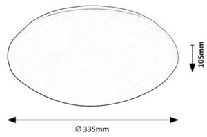 Rabalux 71133 - LED Stropné svietidlo so senzorom LUCAS LED/18W/230V IP44 4000K