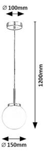 Rabalux 75007 - Kúpeľňový luster na lanku TOGO 1xE14/40W/230V lesklý chróm