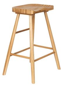 Barová stolička z dubového dreva v prírodnej farbe (výška sedadla 65,5 cm) Vander – White Label