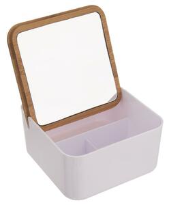 Dóza plast/bambus kozmetická+zrkadlo WHITNEY ORION