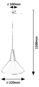Rabalux 72016 - Luster na lanku FELIPE 1xE27/40W/230V