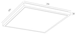 Argon 7167 - Stropné svietidlo CARLSON 2xE27/15W/230V 29x29 cm zlatá