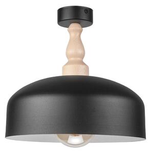 Prisadený luster RINA 1xE27/15W/230V čierna/buk