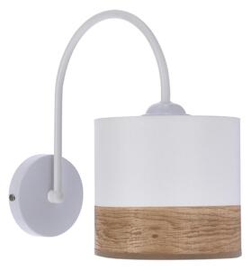 Nástenná lampa BIANCO 1xE27/40W/230V biela/hnedá