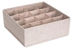 Béžový organizér do zásuvky s 16 priehradkami Bigso Box of Sweden Drawer