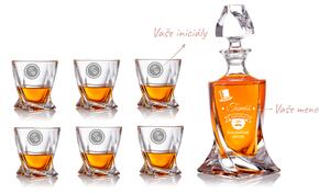 Dekorant Bohemia Crystal krištáľový whisky set s gravírovaním ON NESTÁRNE 1+6