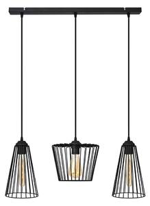 Luster na lanku TORRI 3xE27/15W/230V čierna