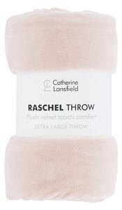 Ružová prikrývka 200x240 cm Raschel - Catherine Lansfield