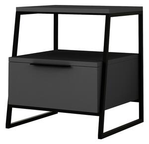 Dizajnový nočný stolík Pelagio 45 cm antracitový