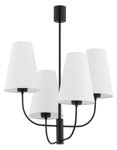 Argon 1822 - Luster na tyči SAFIANO 4xE27/15W/230V čierna