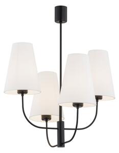 Argon 1822 - Luster na tyči SAFIANO 4xE27/15W/230V čierna