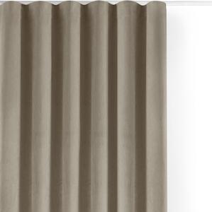 Béžový zamatový dimout záves 140x250 cm Velto – Filumi