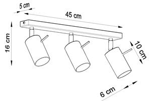 Brilagi - LED Bodové svietidlo ASMUS 3xGU10/7W/230V čierna